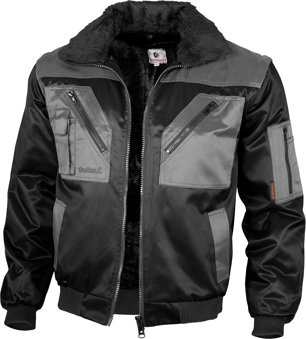 H.Piloten-Winterjacke, 2-farbig, abn. Ärmel, 10004 Qualitex