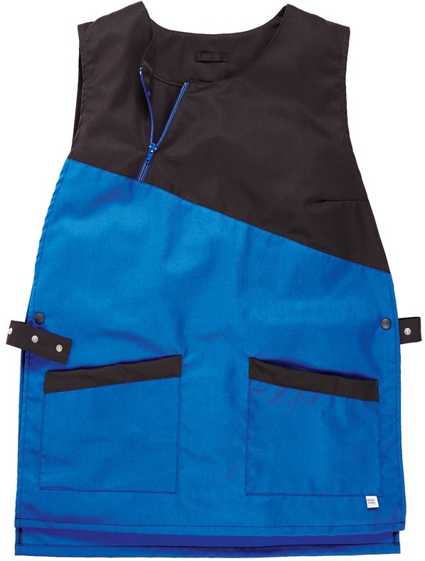 buddy basic D.Überwurf, aralblau, Besatz anthrazit