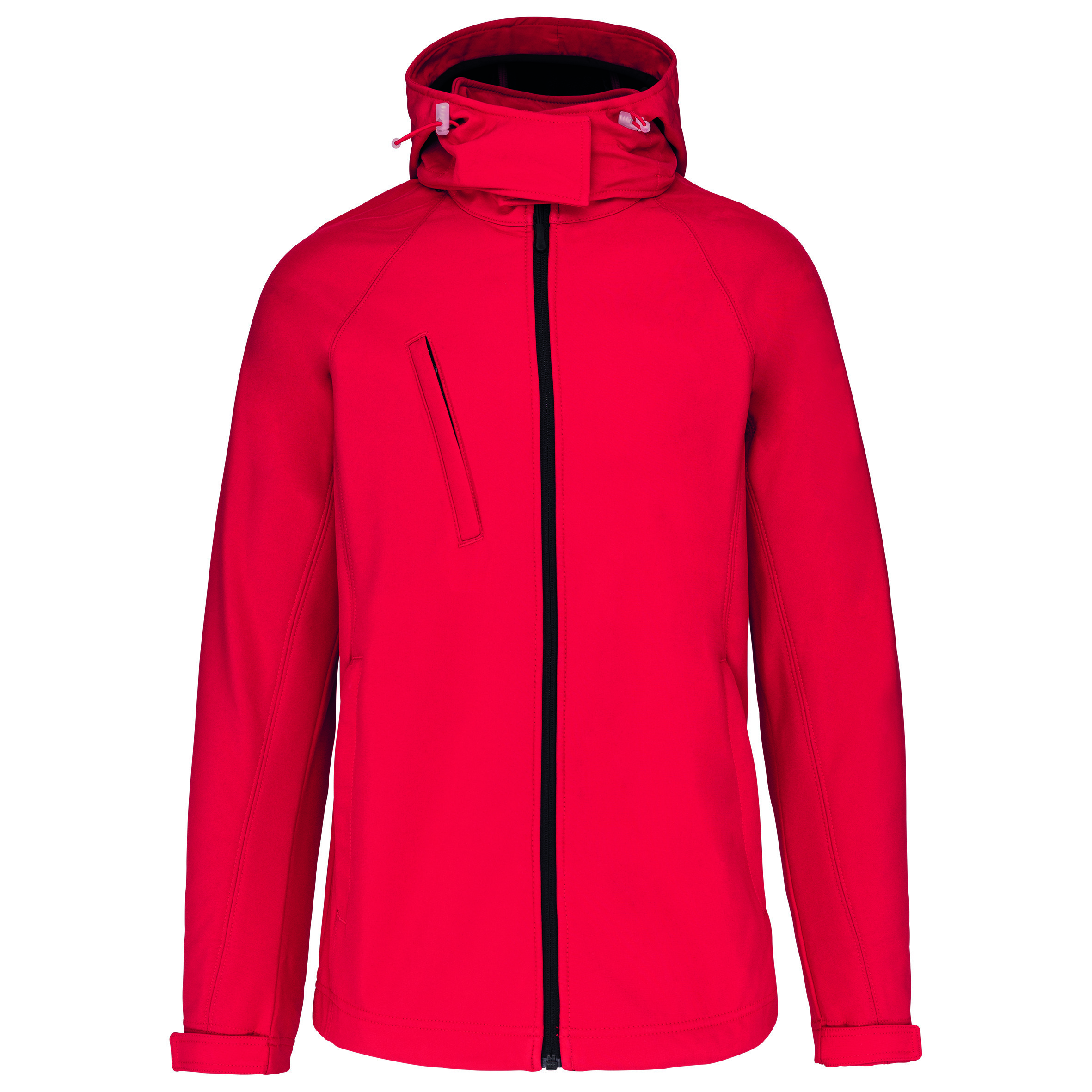 Damen Softshell-Jacke mit Abnehmbare Kapuze K414