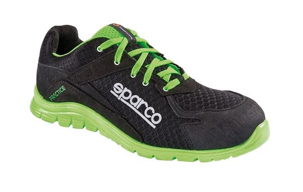 Sicherheitsschuh S1P, Practice Verde 7517 NRVF, Sparco