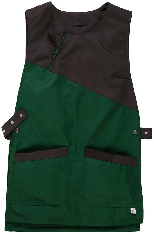 buddy basic D.Überwurf, grün, Besatz anthrazit