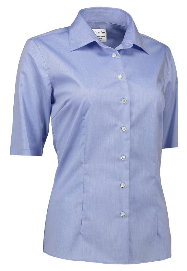 D.Bluse,1/2 Arm, modern fit,Fine Twill, S721 Seven Seas