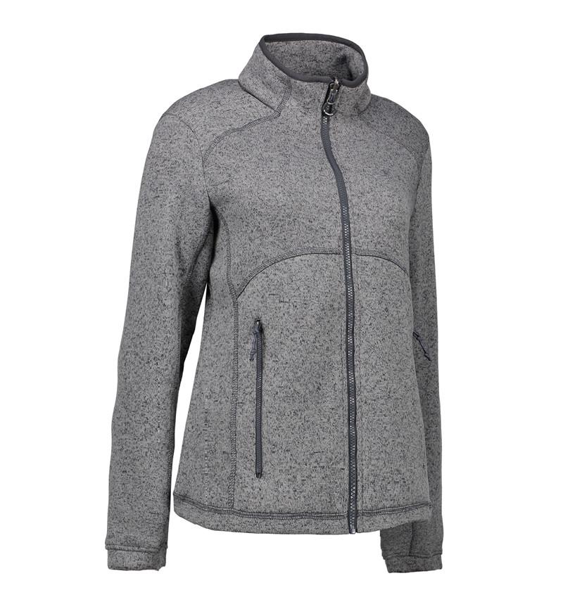 D.Jacke aus Strickfleece melange, 2 ST, ID 0848
