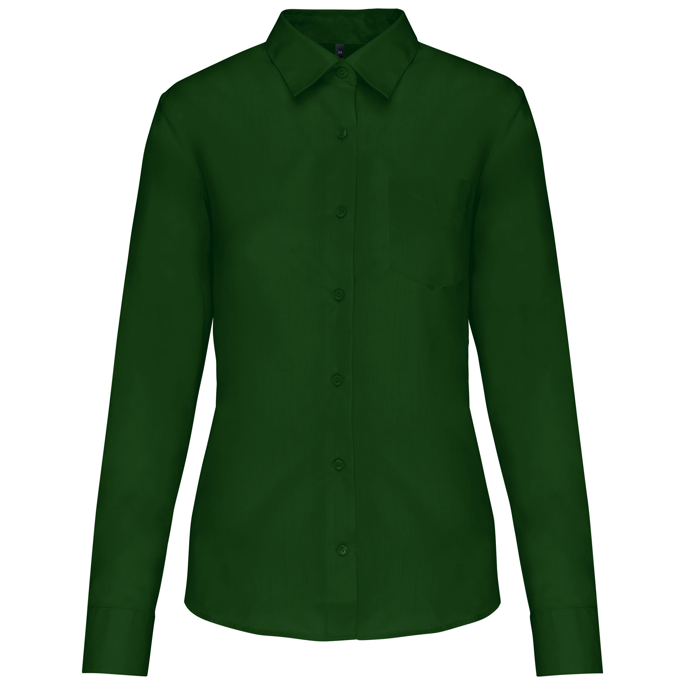 D.Popeline-Langarmbluse Baumwollpolyester pflegeleicht Kariban K549