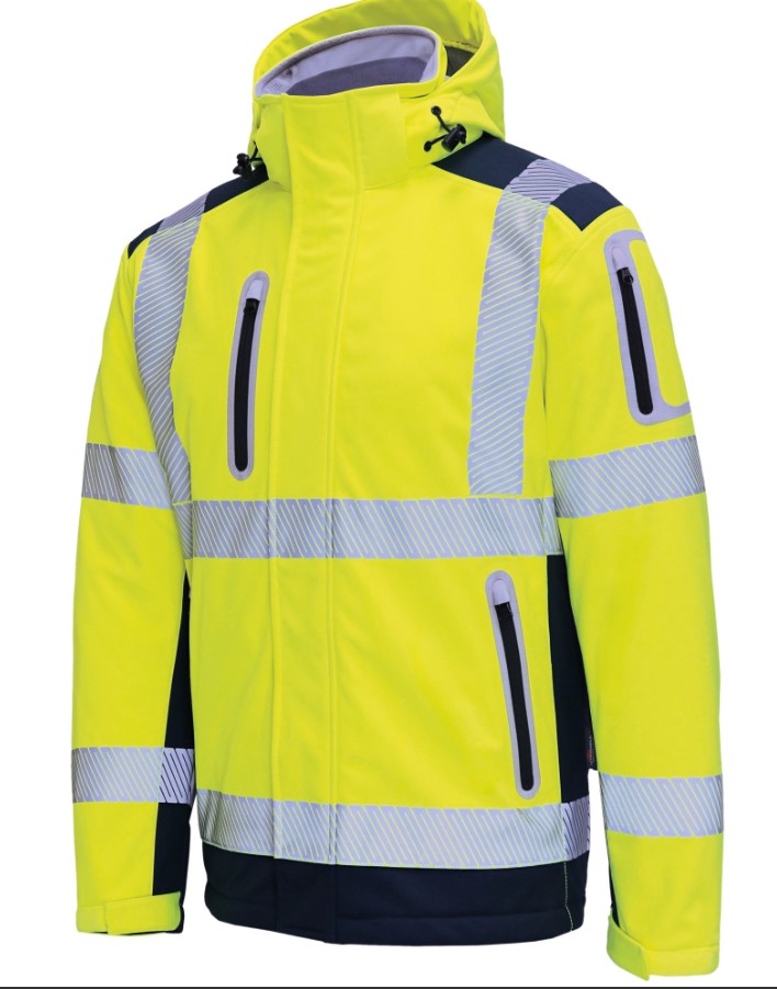 H. Wintersofthelljacke 3 in 1, Warnschutz, Triuso, VW177D