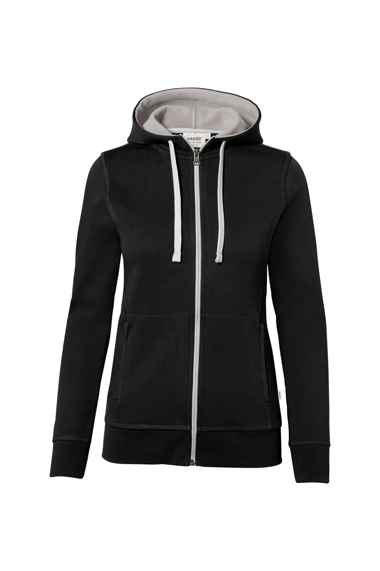 D.Sweat-Jacke mit Kapuze, Bonded 255 HAKRO