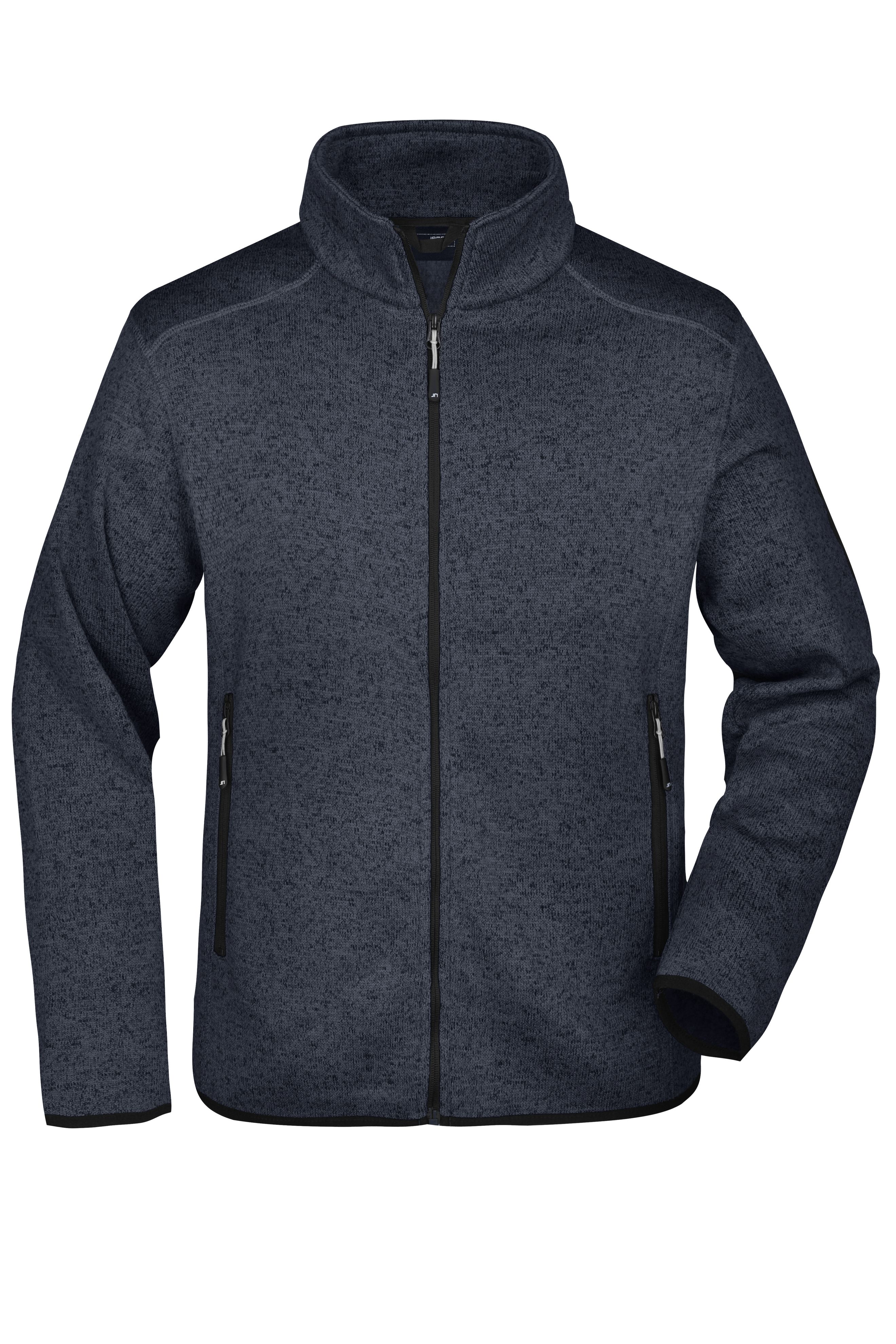 H.Strickfleecejacke mit Stehkragen JN762